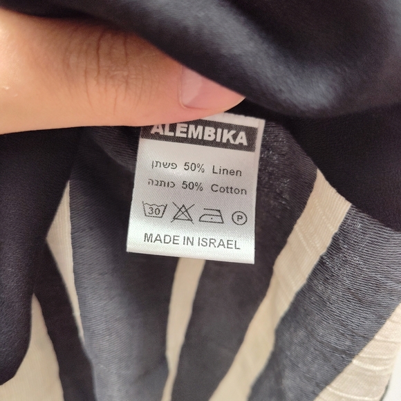 NEW Alembika striped blazer jacket 2X 3X plus size linen cotton new summer - Picture 10 of 13